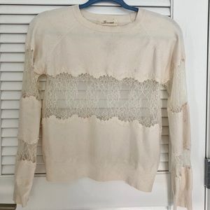 Sweater with lace